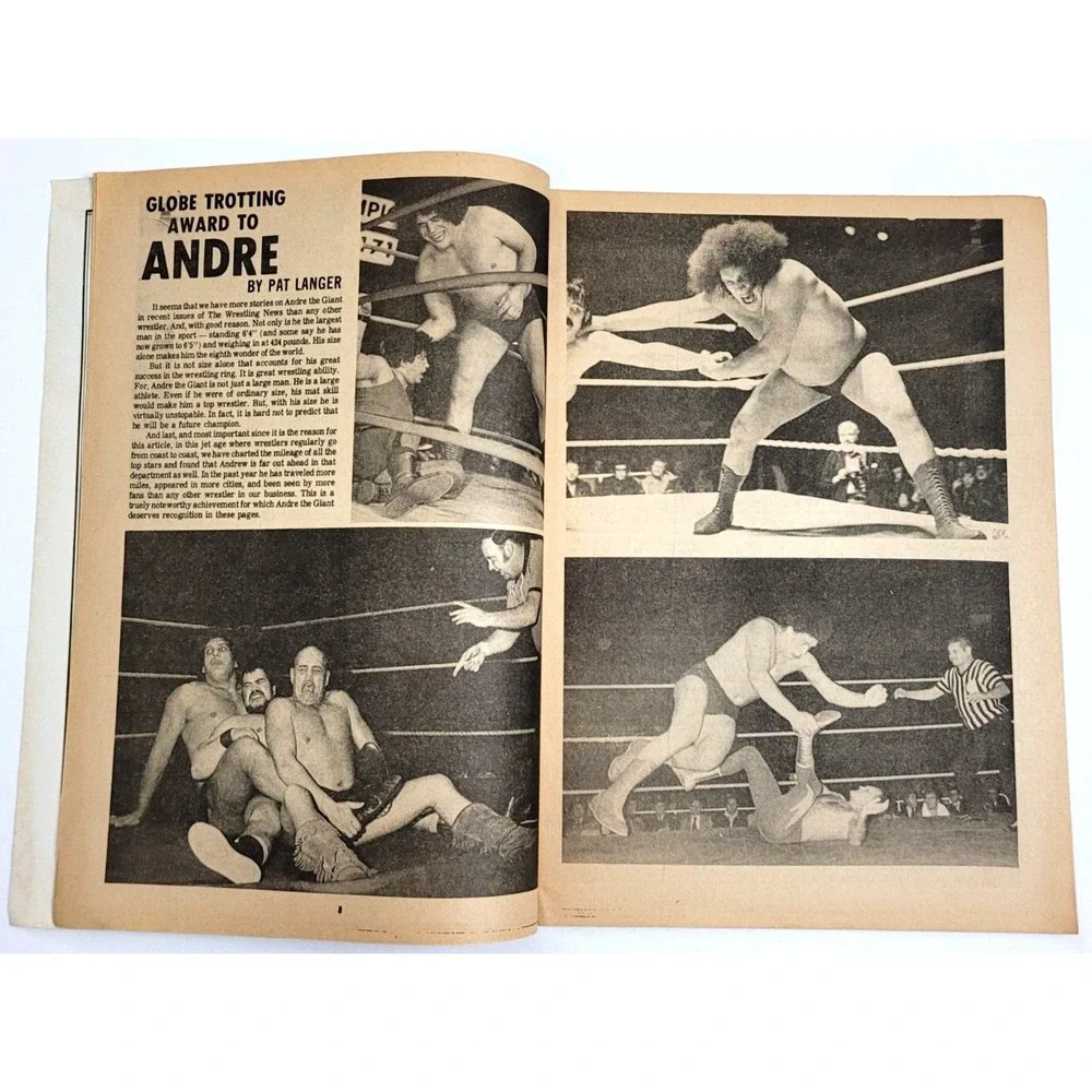 WRESTLING NEWS JUNE‎ - JULY 1974 - N.W.A. EAST ED/ ANDRE THE GIANT / JACK BRISCO